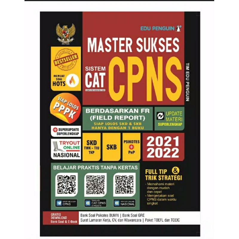 MASTER SUKSES CAT CPNS 2021-2022 UPDATE SUPERLENGKAP HOTS | Shopee