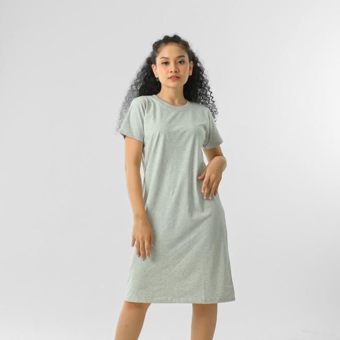 LEMONE Combed Spandek Dress Kaos Polos Baju Wanita Series 2