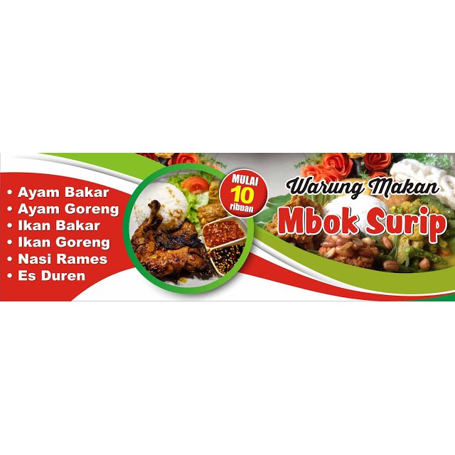 Spanduk Banner Warung Ukuran 3x0 5 Meter By Request Shopee Indonesia