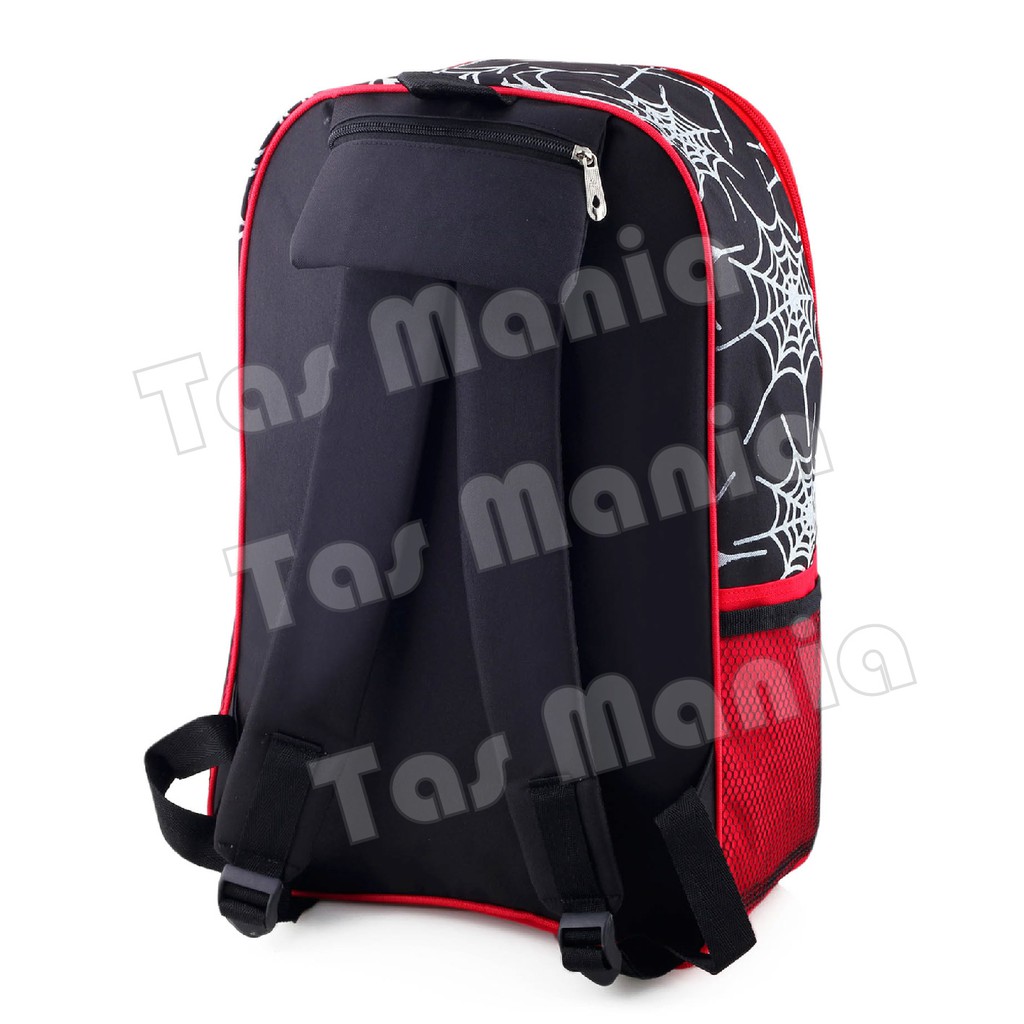 PTS -Ransel Sekolah Anak Cowo / Laki Laki Karakter - Spiderman Hoodie / Bonus Tutup Kepala + FREE Botol Minum .PT