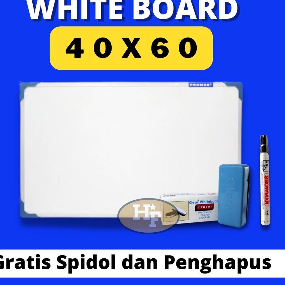 New Product Whiteboard 40 x 60 / Papan Tulis White Board / White Board / Papan Tulis / Papan Tulis White Board Anak / Whiteboard / Board / Papan Tulis Putih / Papan Tulis Ukuran 40 x 60