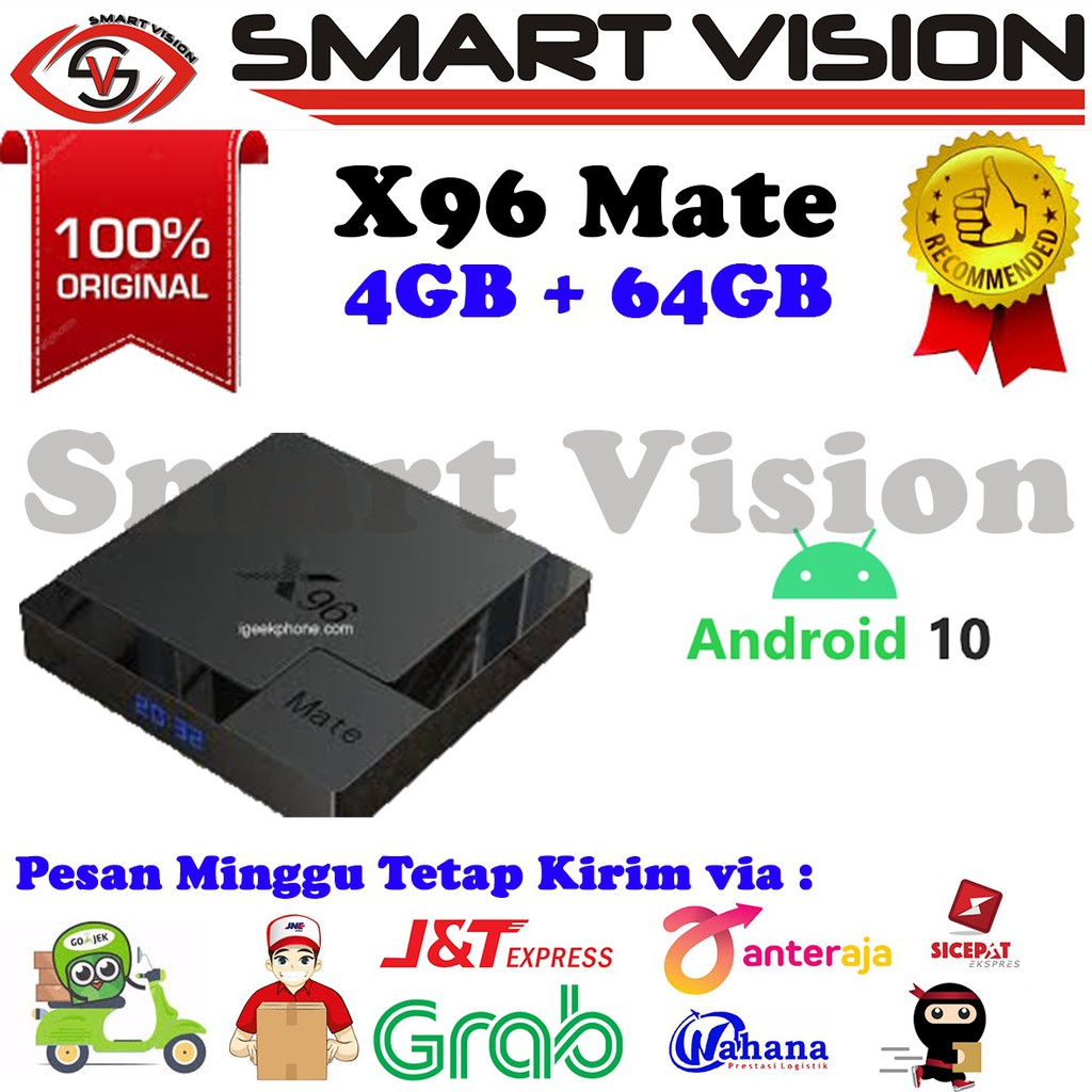 Android TvBOX X96 MATE 4GB/64GB ALLWINER H616 ANDROID 10 BT.5