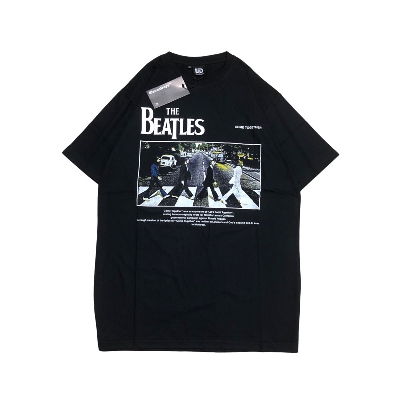 KAOS PRIA DISTRO OVERSIZE - KAOS BAND METALLICA H&M - KAOS METALLICA JUSTICE - KAOS ACDC - KAOS OVERSIZE - KAOS PRIA WANITA COWOK DISTRO MURAH-BEATLES HITAM