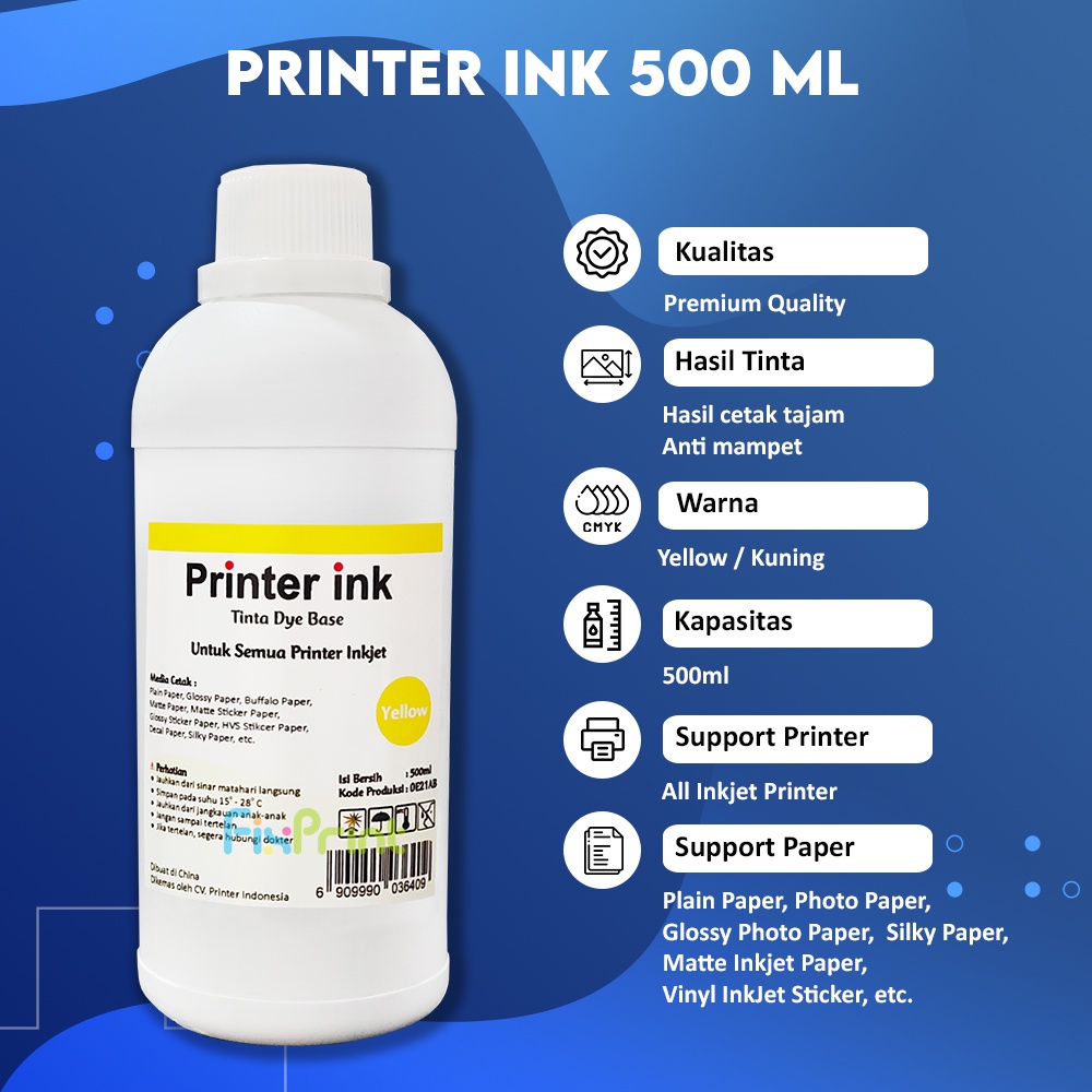 Tinta Universal Ink 500ml Refill Cartridge 678 680 703 704 802 803