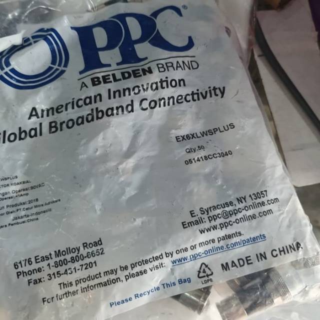 Paket Konektor RG6 PPC