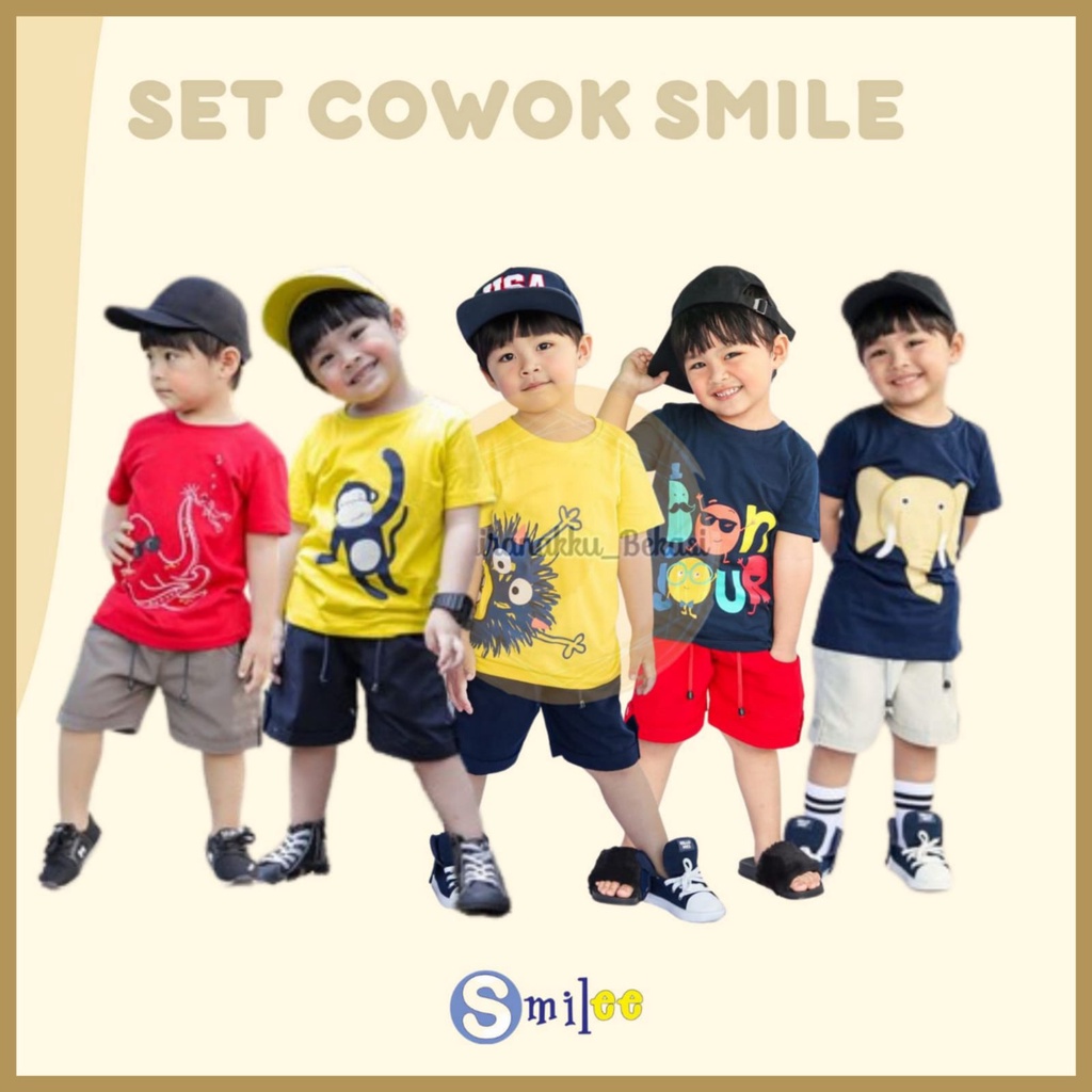 Setelan Anak Smilee Mix Motif dan Warna Size 1-3Tahun