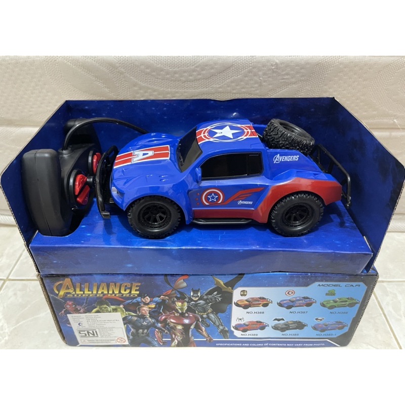 Mainan mobil remote control / Mobil Super Hero avengers