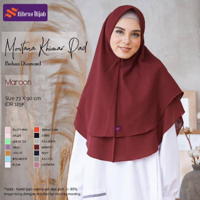 Montana khimar pad by Nibras Hijab#Hijab instan# Nibras Hijab# nibras