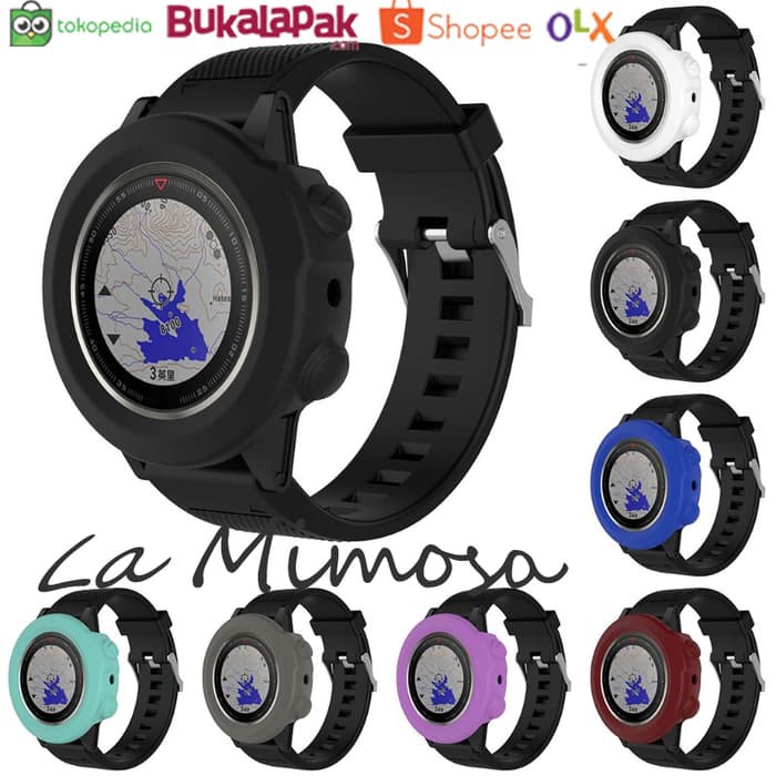 Bumper Case Cover Garmin Fenix 5x Sport Watch - Hitam