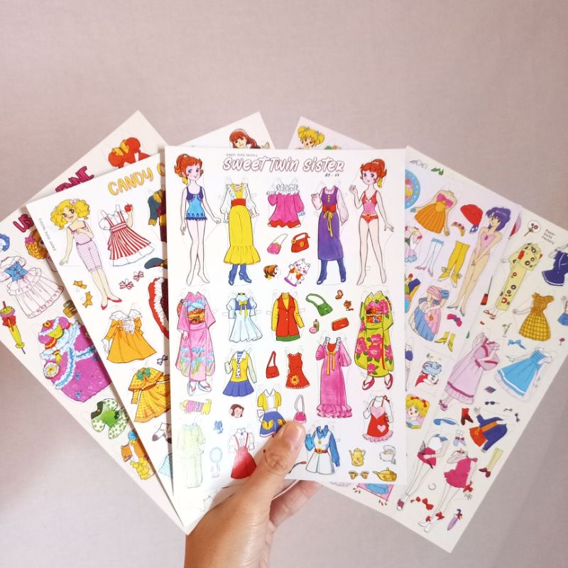 (TANPA POTONG) MAINAN ANAK JADUL BP BEPE BONGKAR PASANG PAPERDOLLS PAPER DOLLS