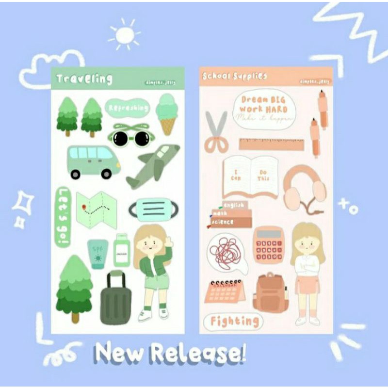 

Sticker Journaling Bullet Journal Traveling & School by betterfly.idn