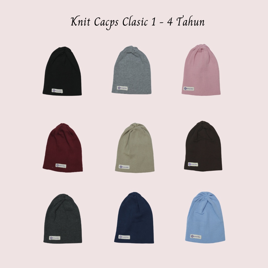 Kupluk Rajut Clasic Bayi Laki Laki Usia 1-4 Tahun