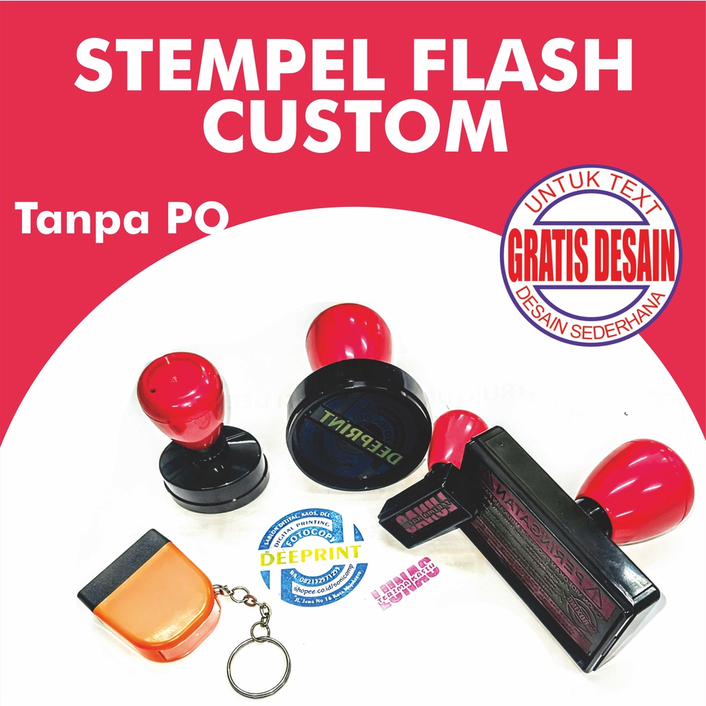 

Stempel flash / Stempel Custom / Stempel Nama / Stempel Lunas / Stempel Toko / Stempel Logo Olshop