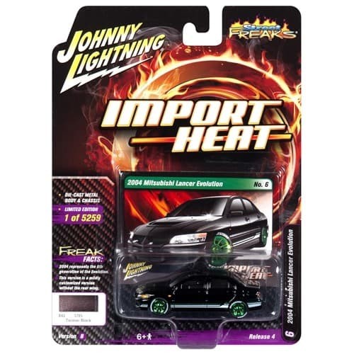 JOHNNY LIGHTNING 2004 MITSUBISHI LANCER EVOLUTION Black
