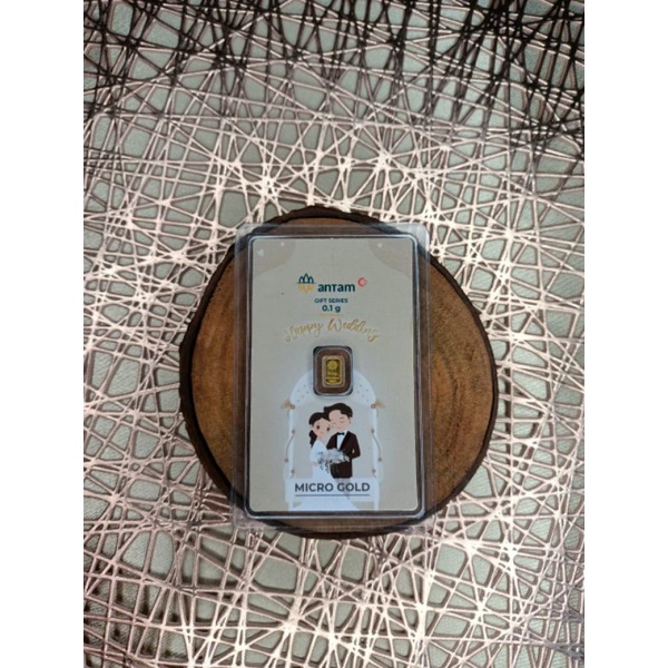 Logam Mulia Emas Batangan 24K Antam Micro Wedding Internasional