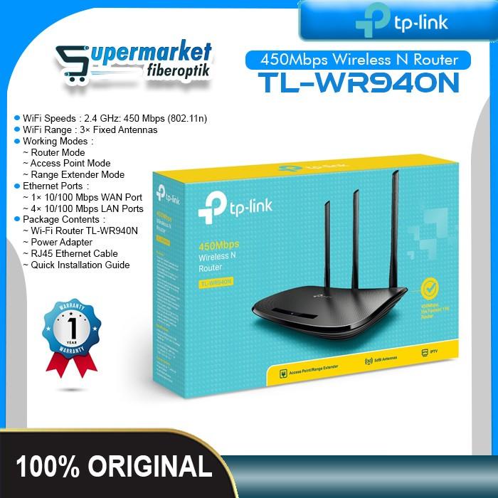 Tp-Link TL-WR940N Wireless Router 450Mbps WiFi Tp Link TL WR940N