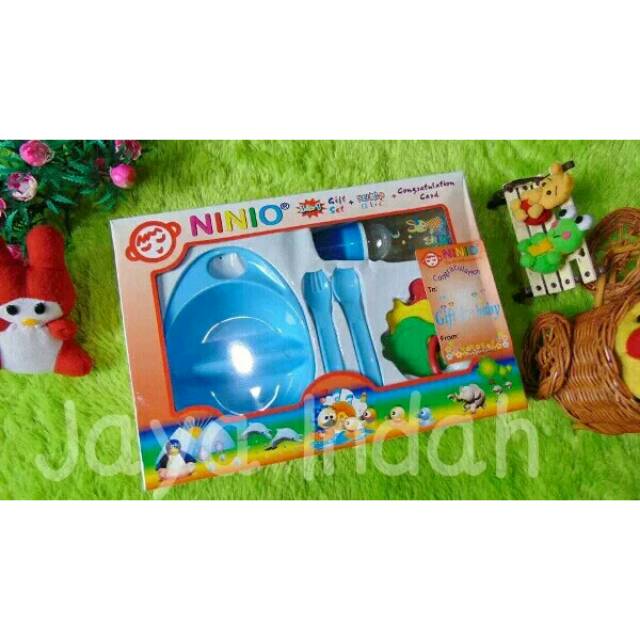 set tempat makan bayi gift set feeding set NINIO paket kado bayi kado melahirkan
