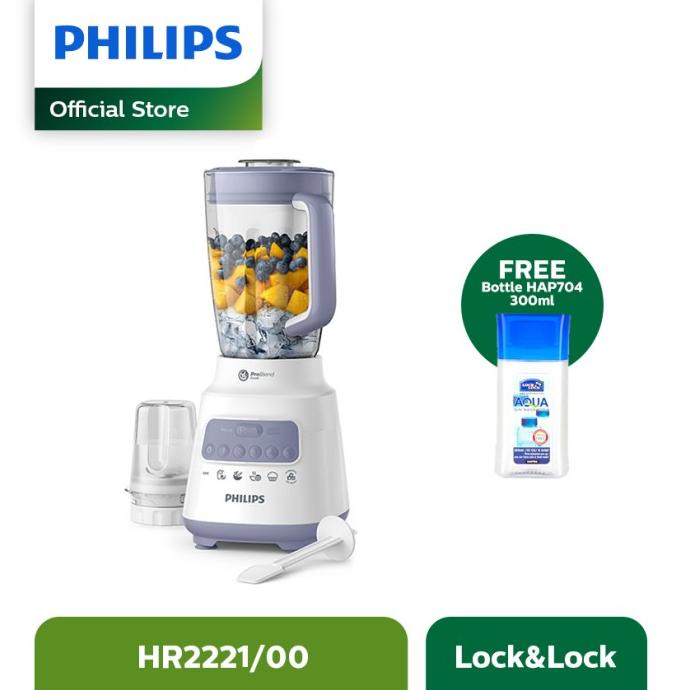 Series 5000 Philips Blender Core HR2221/00 Free Lock n Lock Bottle -Alat Dapur