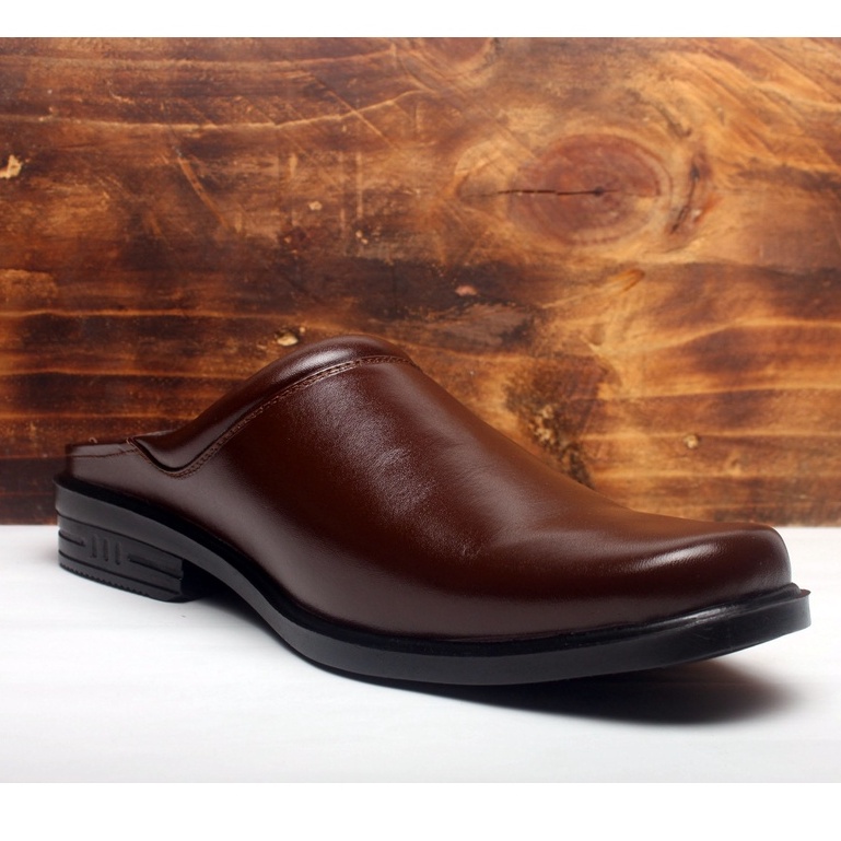 Sepatu Sandal  Pria Kulit Asli Selop Rasheda SL 03 Big Size