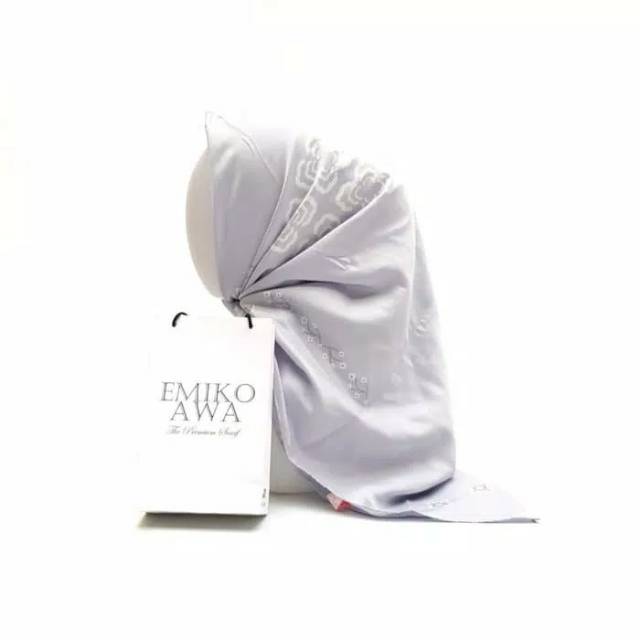 Jilbab Segiempat Motif KireiGrey Wolfis