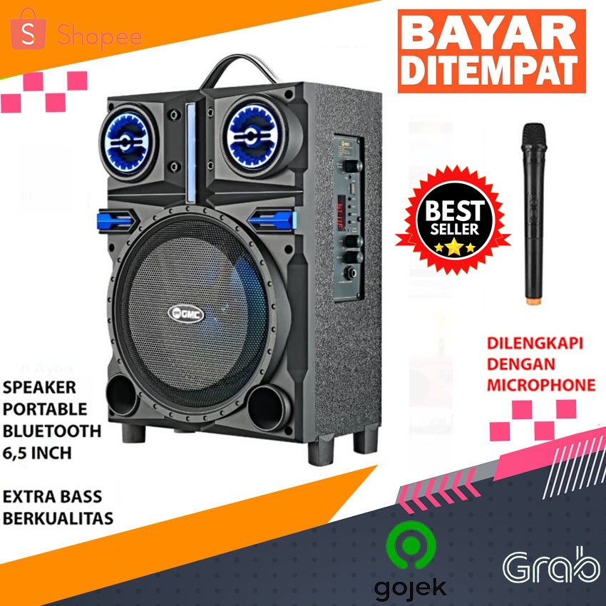 Speaker Bluetooth GMC 897Q Karaoke Plus Mic Wirelles GMC 897Q