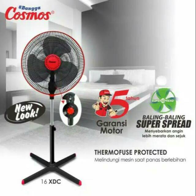 STAND FAN COSMOS 16XDC/KIPAS ANGIN BERDIRI COSMOS 16XDC