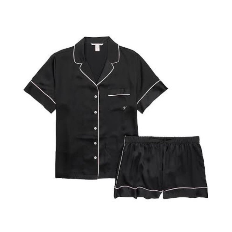 Victoria's secret satin short pajamas set