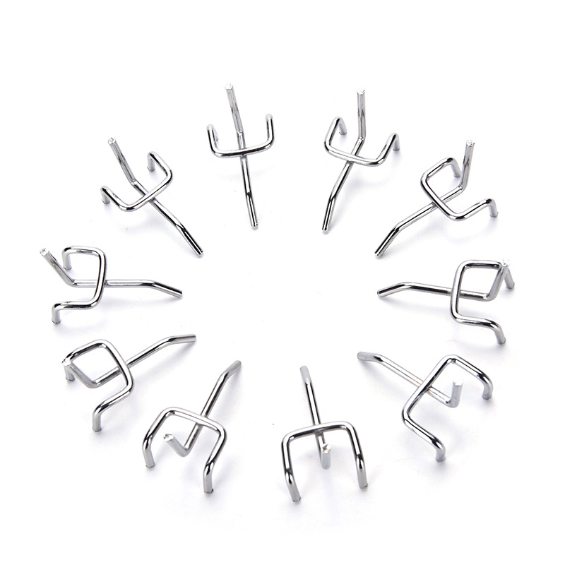 【Theredsunrisesiwy.id】10pc Metal Peg Board Pegboard Hooks Garage Work Shop Storage Display Steel