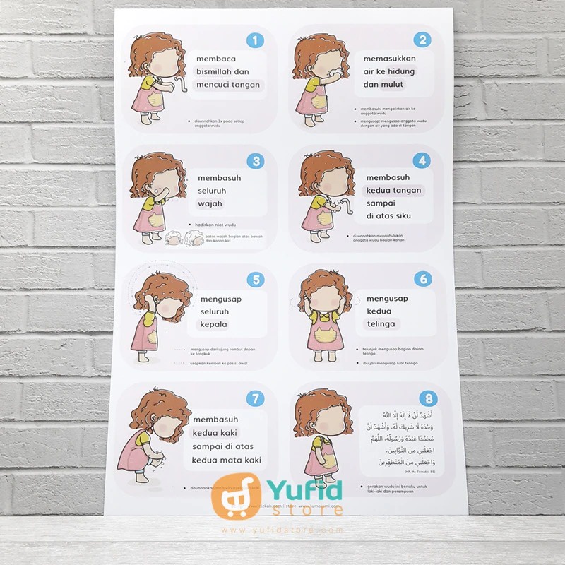 

Poster Wudhu Anak Muslim Sesuai Sunnah Girl