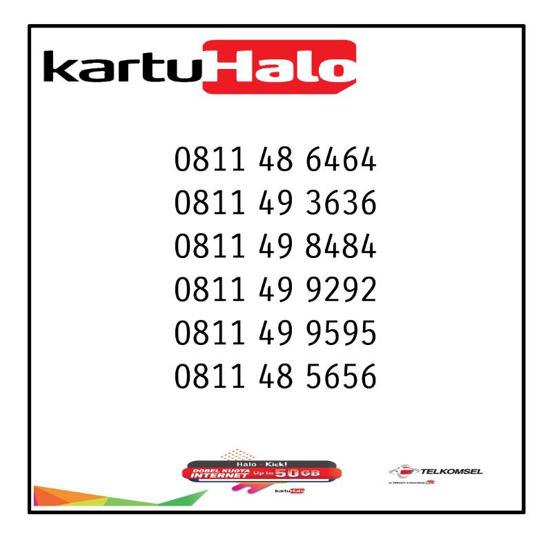 Kartu Halo 10 Digit~Nomor Cantik 10 Digit