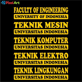Jual STIKER TEKNIK INDUSTRI UI STICKER KAMPUS MOBIL KACA BUKU ...