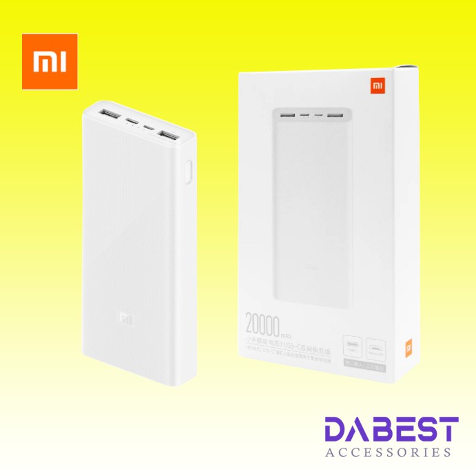 PowerBank Xiaomi Mi3 20.000mAh Type C &amp; Micro USB PLM18ZM