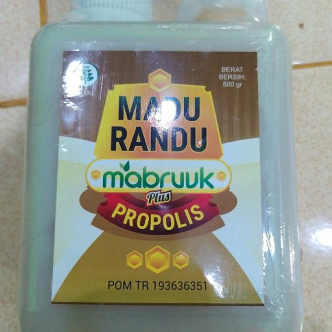 

New Madu Bunga Randu Plus Propolis 500Gr Mabruuk Moomtaz