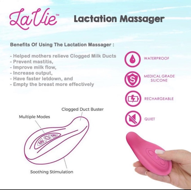 Lavie lactation massager(ASI Booster)-Rose&amp;Teal