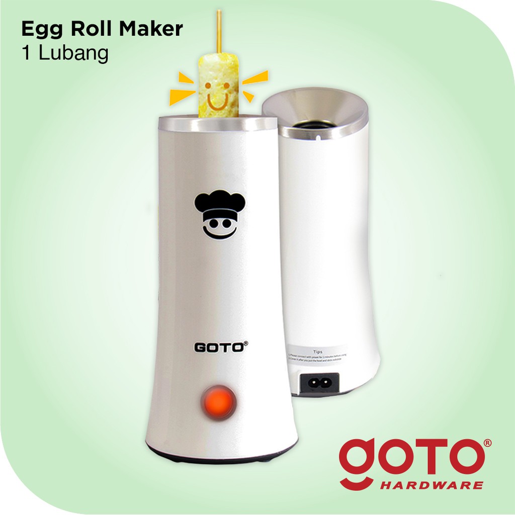 Goto Costel 1 Hole White Egg Roll Maker Mesin Sosis Telur Sostel Hotdog 1 Lubang