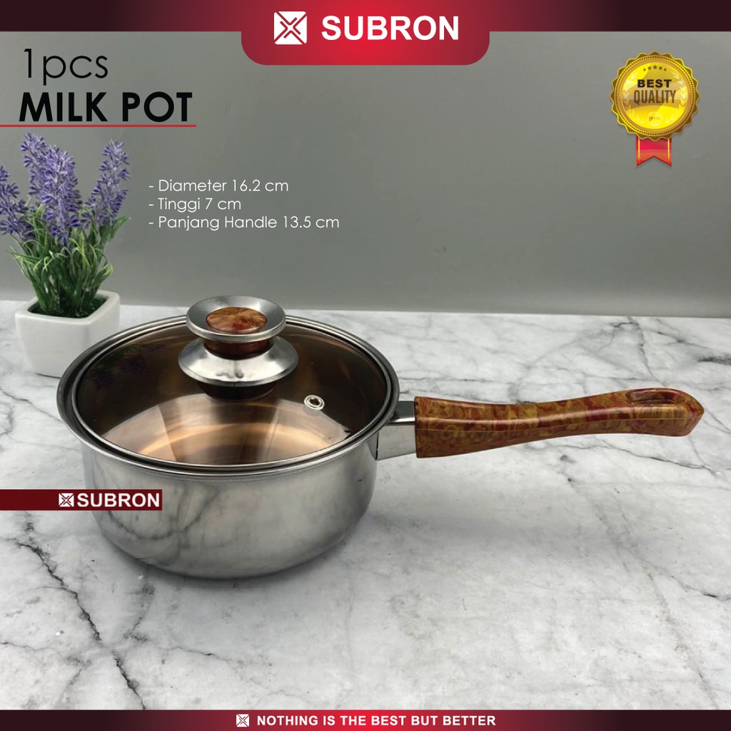 SUBRON Cookware Set Panci Serbaguna 6in1 Teko Soup Milk Pot Fry Pan Anti Lengket