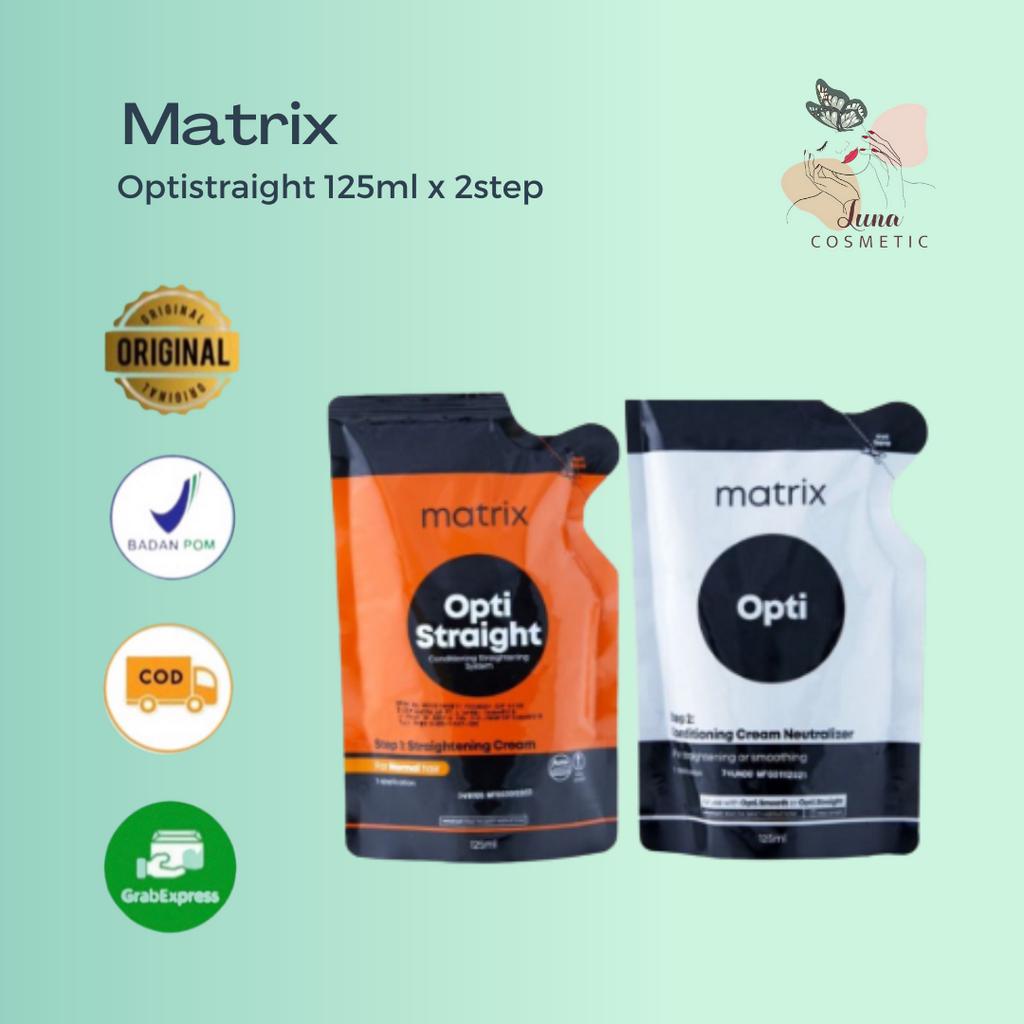 Matrix Mini Optistraight 125ml x 2step Obat Pelurus Rambut Smoothing