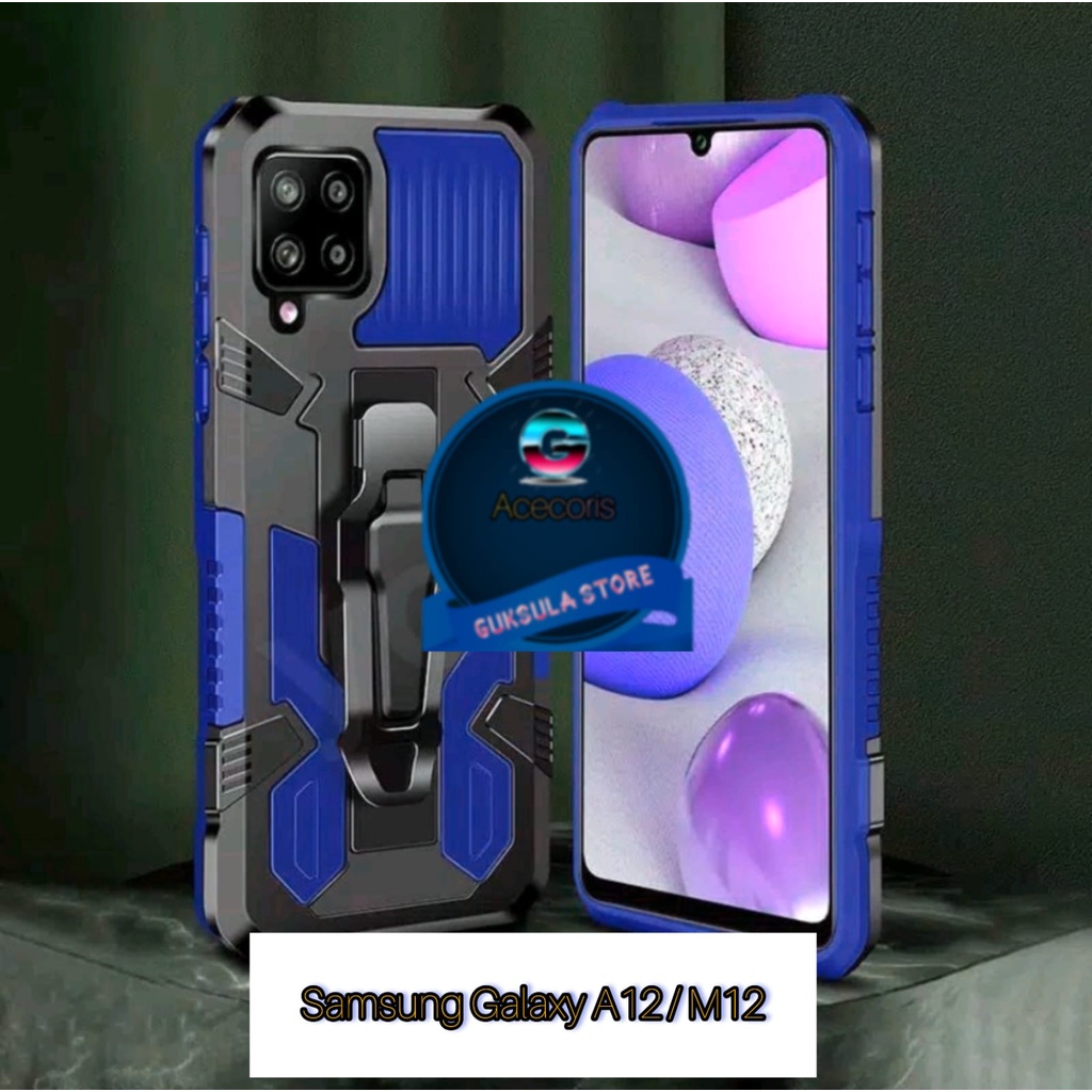 CASING HP SAMSUNG GALAXY A12/M12 MODEL BARU HARD CASE KLIP KESING SILIKON STANDING CASE