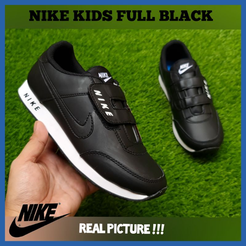 SEPATU SEKOLAH ANAK NlKE USIA 5 - 10 TAHUN / SEPATU ANAK PRIA DAN WANITA PAUD TK SD UNISEX / SNEAKERS NlKE JUNIOR KIDS SIZE 32 - 37 HITAM