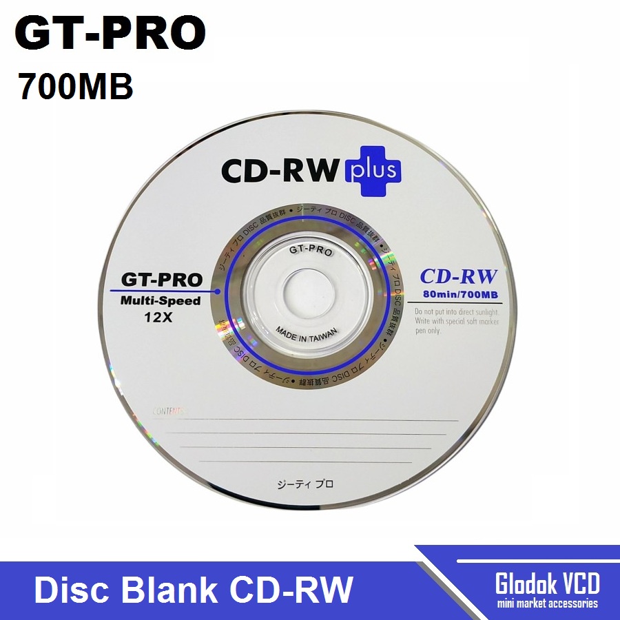 GT-Pro CD-RW Plus / CD Kosong Disc Blank isi 50pcs