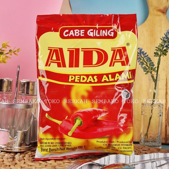 

terlaris01 AIDA Cabe Giling Pedas 250 gram