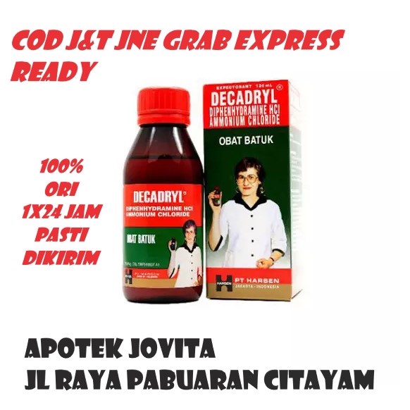 DECADRYL / OBAT BATUK /OBAT SESAK DISERTAI ALERGI