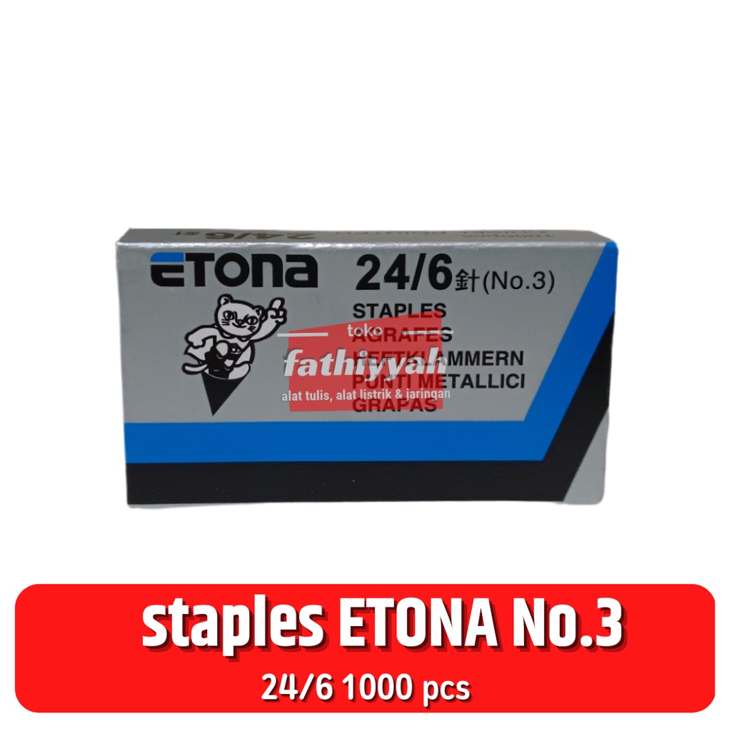 

staples ETONA No.3 24/6 isi stapler