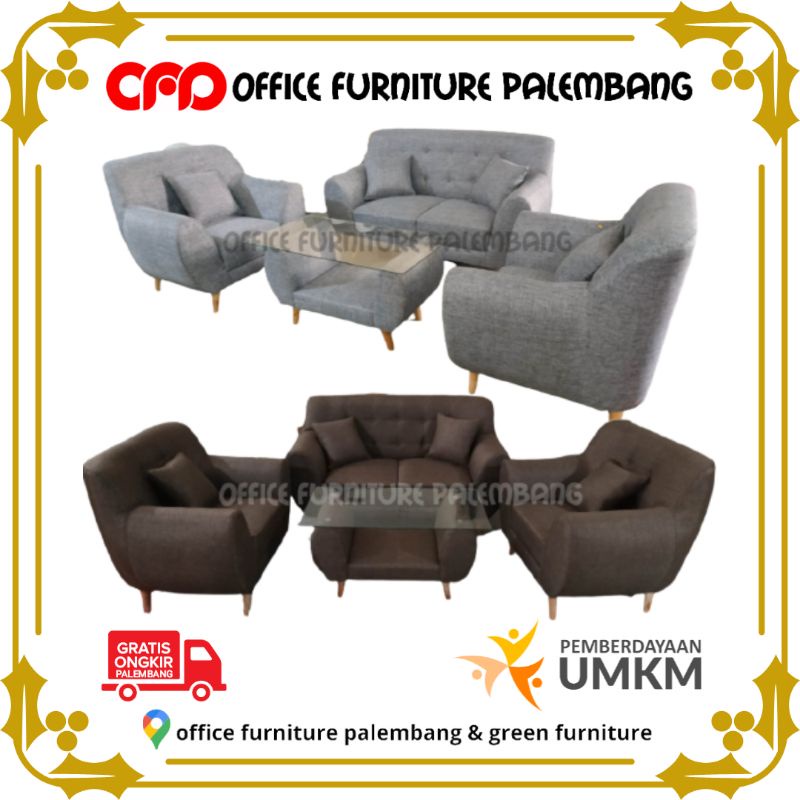 sofa tamu sofa 211+meja tamu sofa minimalis sofa retro