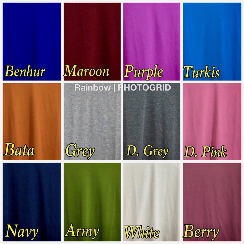 O-NECK JUMBO XXL PENDEK / Kaos Polos Basic Oblong PENDEK /  t-shirt / Atasan Pakaian Wanita Murah