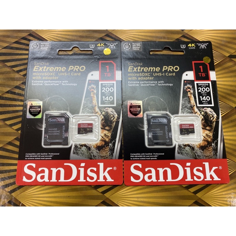 Micro SD - SDXC Card - Sandisk Extreme PRO 1TB (A2) 200MB/s Original