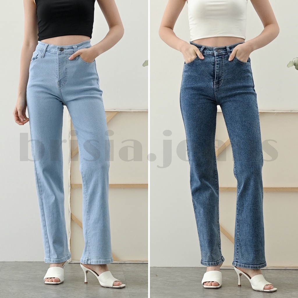 [SIZE 27-30] WENDY Strech Boyfriend Cullote Jeans (Highwaist Strech) - 2 WARNA