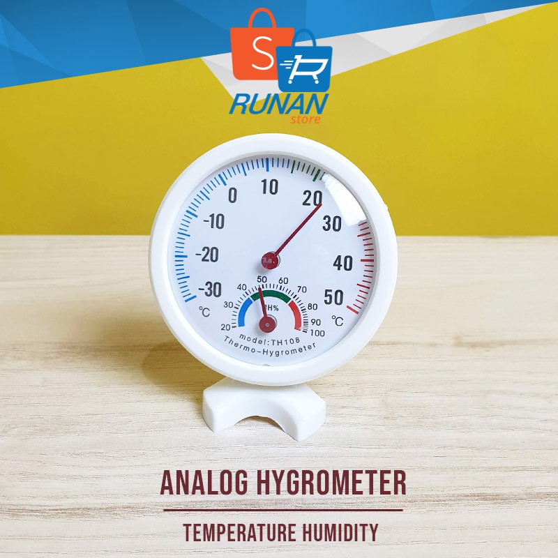 Thermometer Analog Ruangan Alat Pengatur Suhu Ruangan Hygrometer