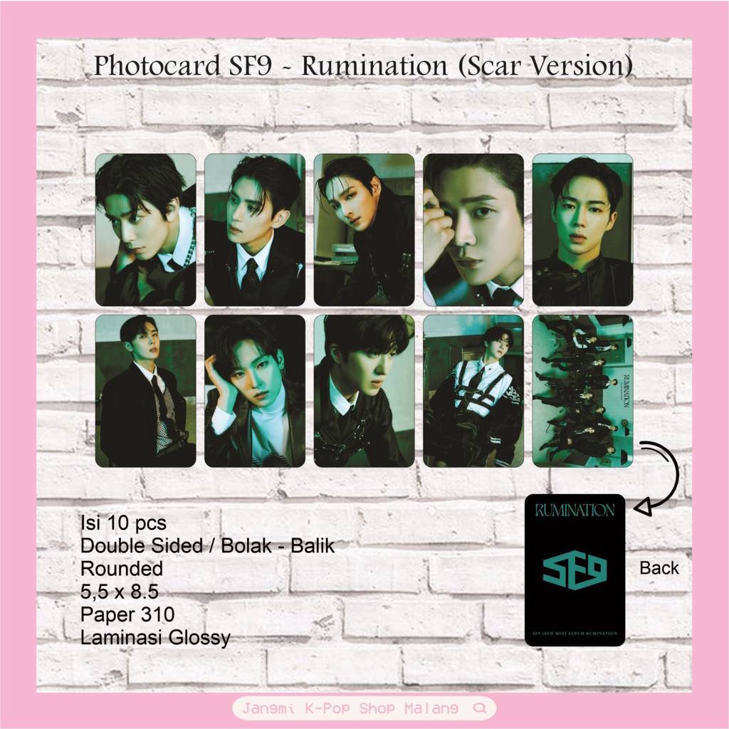 [10 PCS] Photocard SF9 - Rumination | SF9 Rumination | Fankit SF9 | Merchandise SF9 | K-POP | Fankit