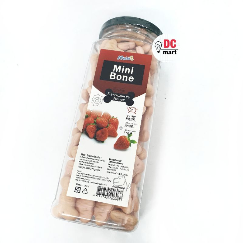 Weles MINI BONE Dog Biscuit 270 Gr / Snack Camilan Anjing